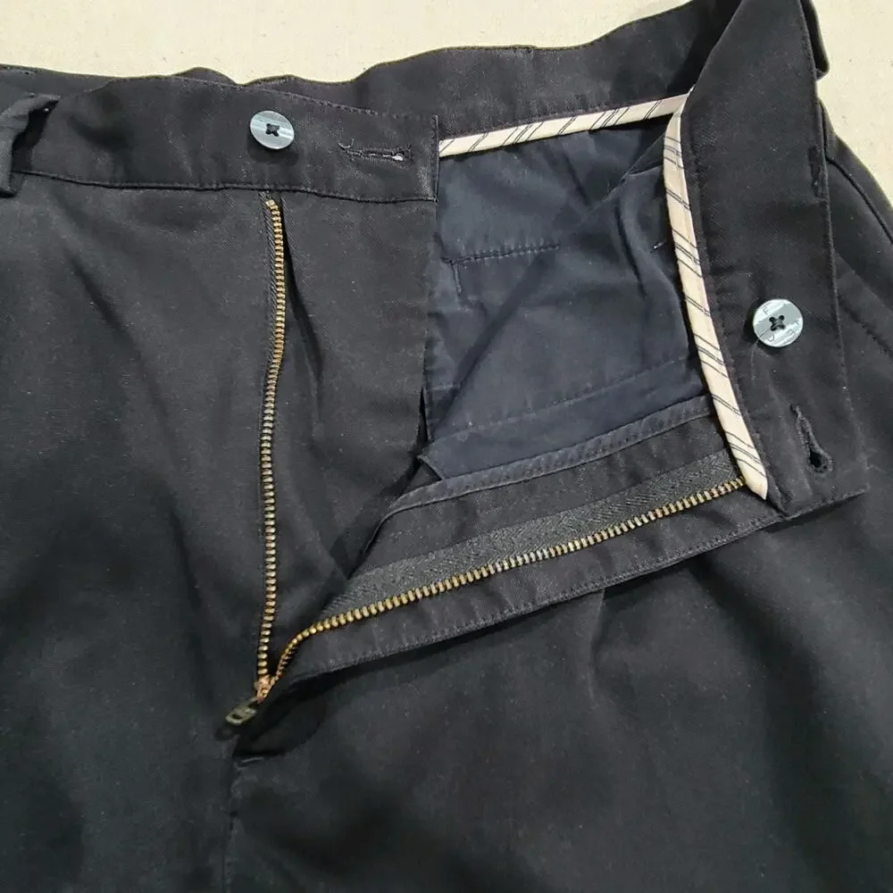 Nike Golf Shorts Black Mens Size 34 Chino Performance Athletic Preppy Swoosh